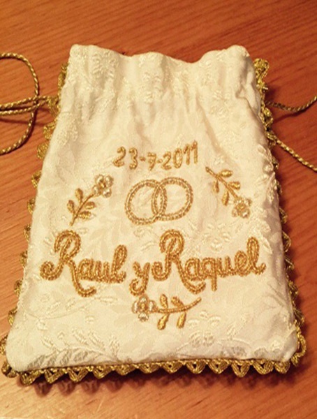 Bolsa para guardar ARRAS Raul y Raquel