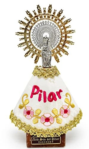 Manto Pilar blanco 16 cm altura